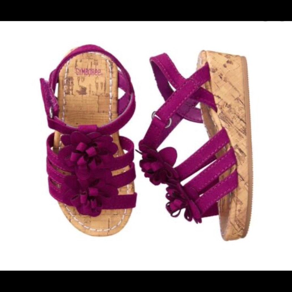 🦌 New Gymboree Toddler Purple Sandals Sz 6
